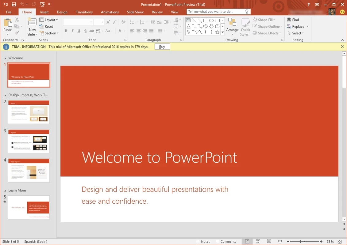 Microsoft Office 2016 — 스크린샷 4